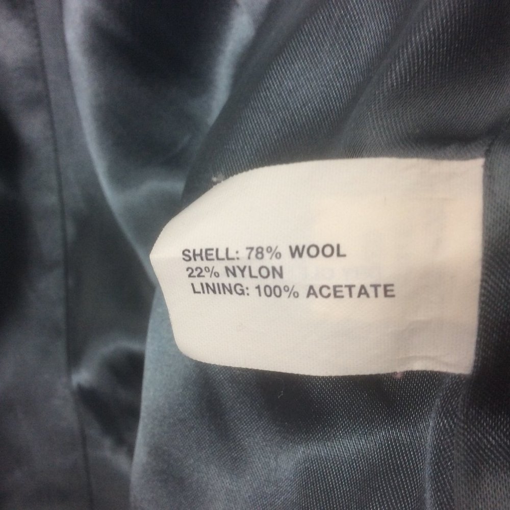 Gap Blue Wool Blend Toggle Zip Up Jacket Coat Siz… - image 6